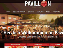 Tablet Screenshot of cafe-pavillon.net